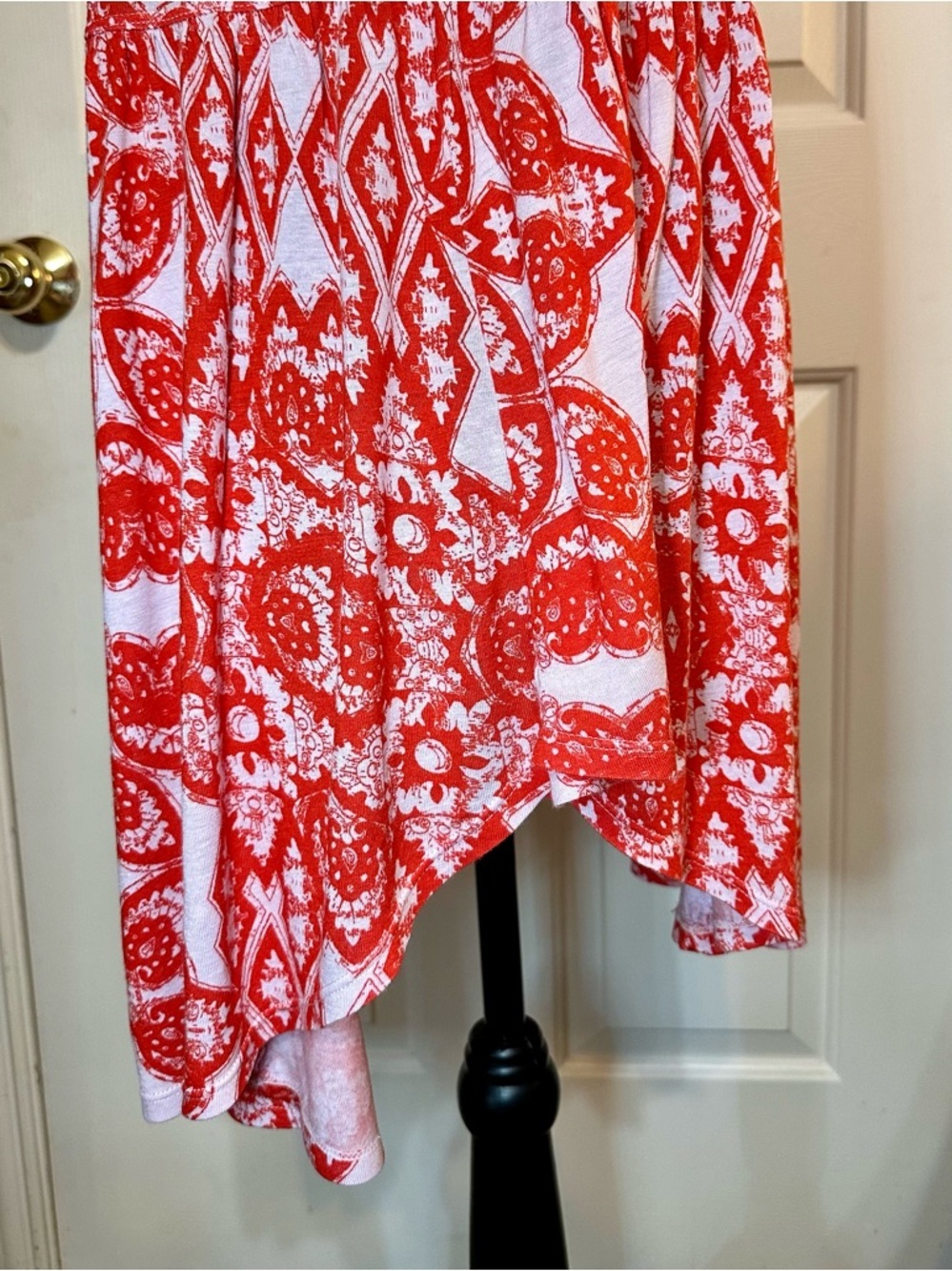 Free People Mimi Halter Tunic Top Small High Low Boho Beach Cover Up Oversized - Picture 14 of 16
